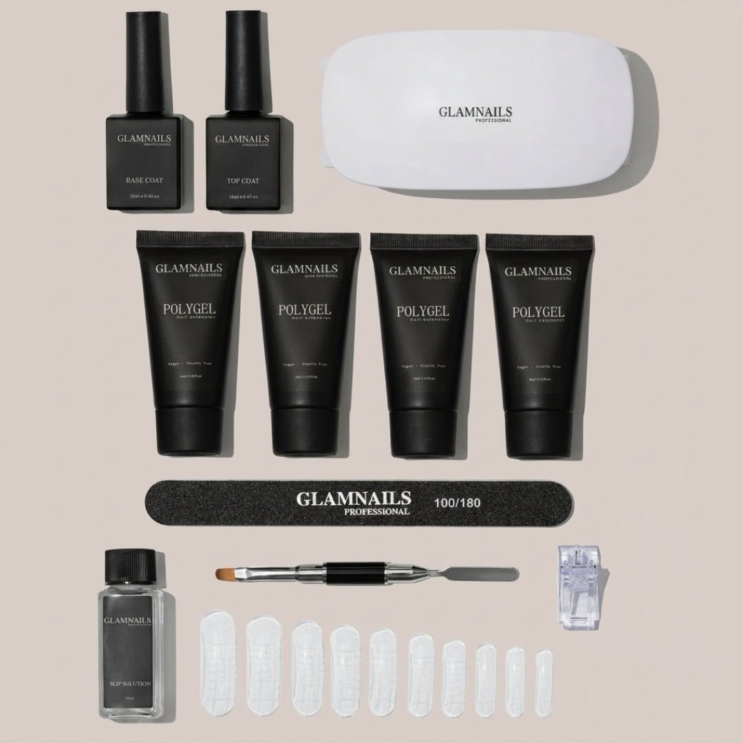 Polygel Starterset | 2+2 Gratis Kleuren GlamnailsprofessionalÂ