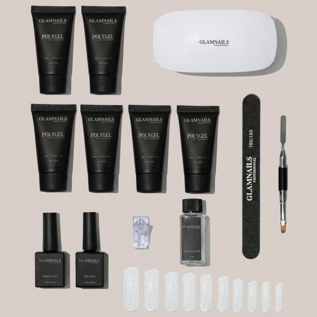 Polygel Starterset | 3+3 Gratis Kleuren GlamnailsprofessionalÂ