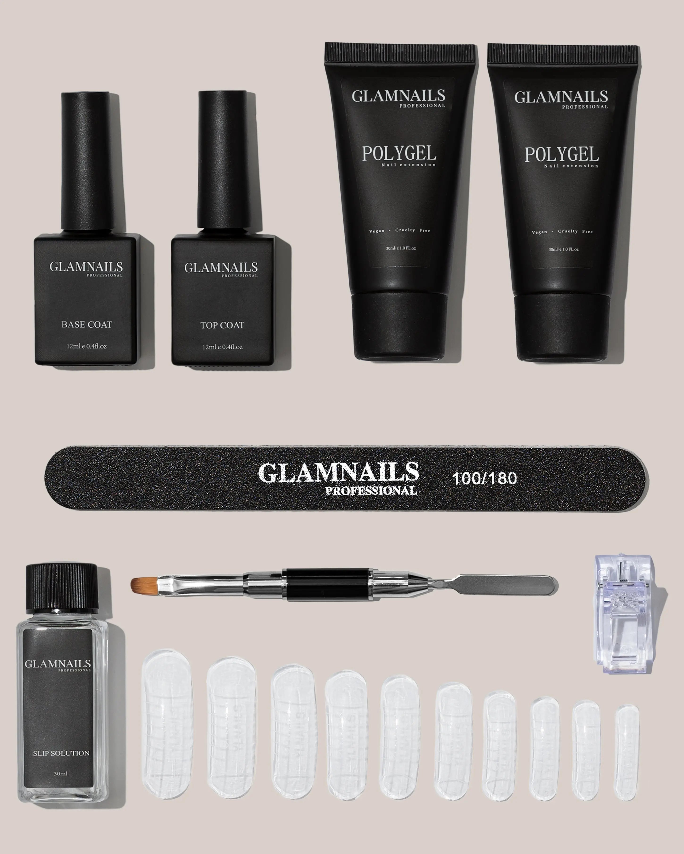Glamnailsprofessional Hälsa & skönhet > Nagelvård > Nagelgel Polygel Startset | 1+1 Gratis Färger
