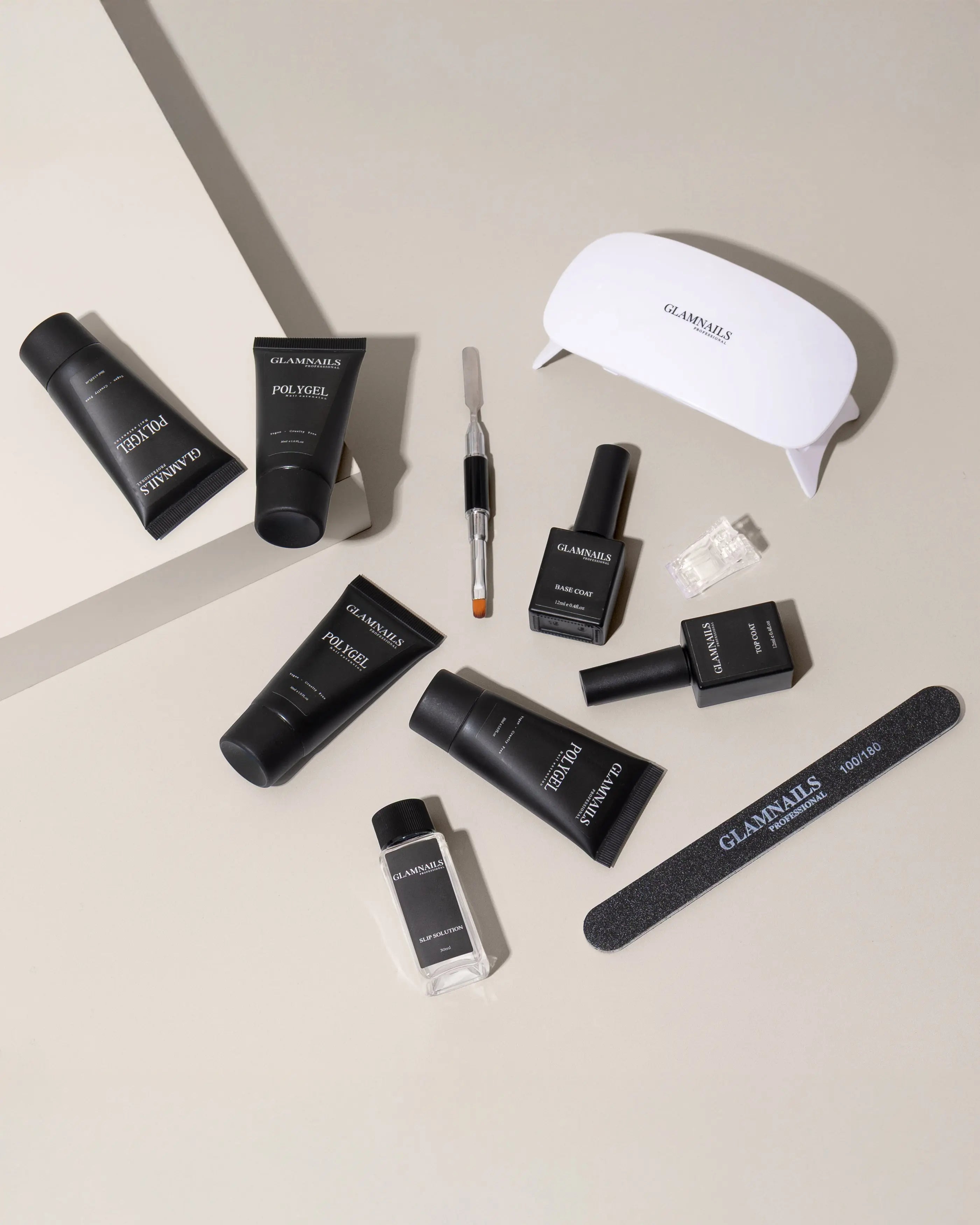 Glamnailsprofessional Hälsa & skönhet > Nagelvård > Nagelgel Polygel Startset | 2+2 Gratis Färger