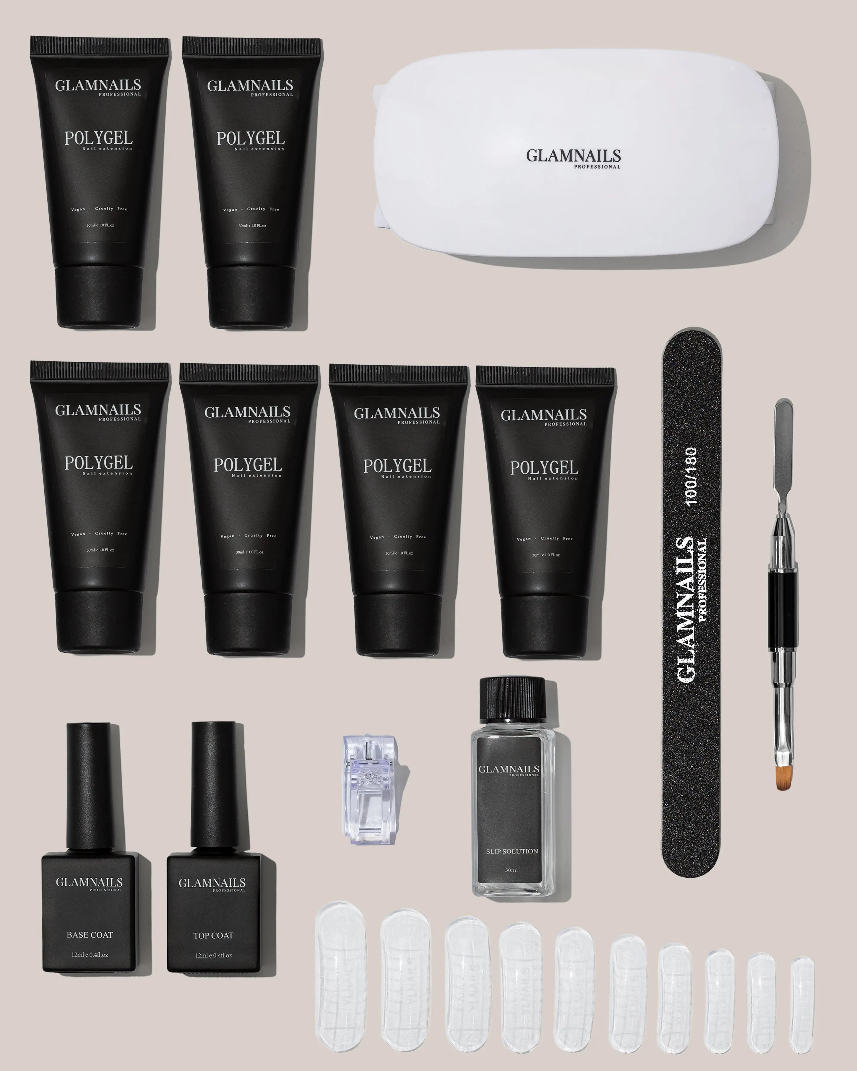 Glamnailsprofessional Hälsa & skönhet > Nagelvård > Nagelgel Polygel Startset | 3+3 gratis färger