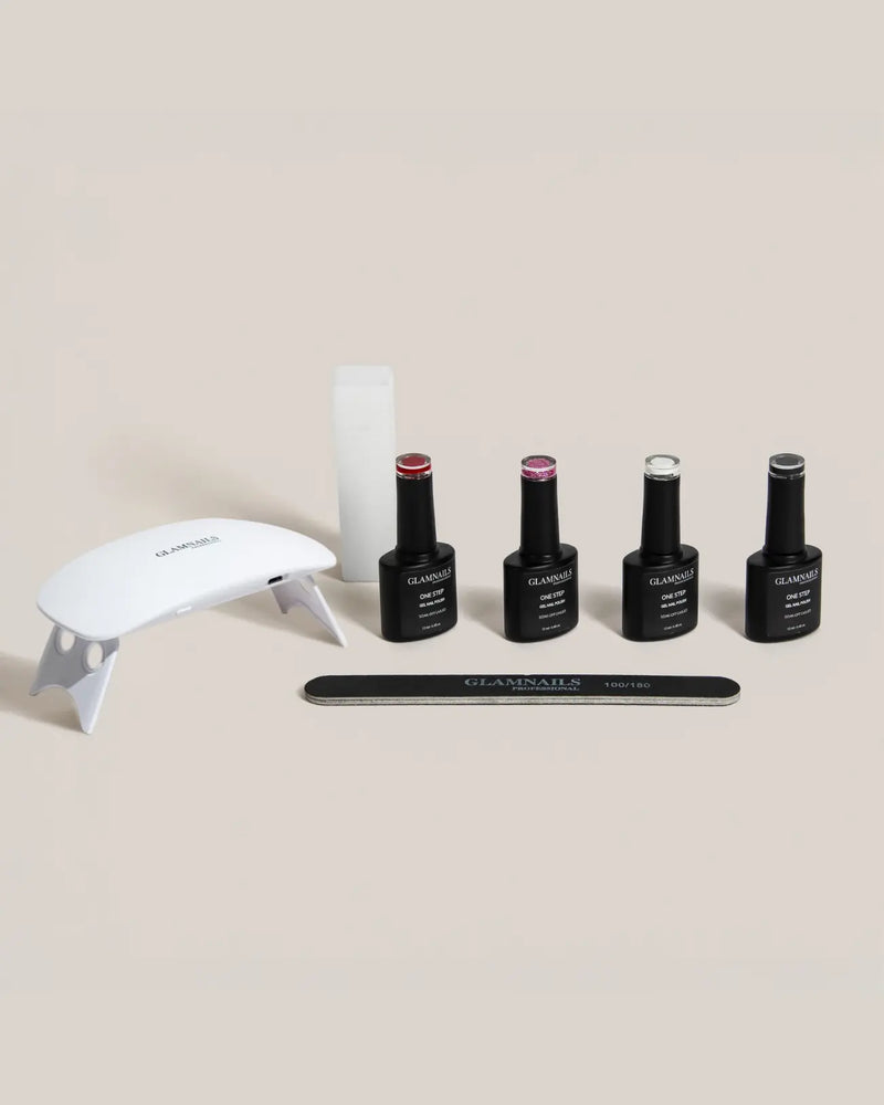 Gel Polish Startpaket | 2+2 gratis färger | Utan bas/täcklack